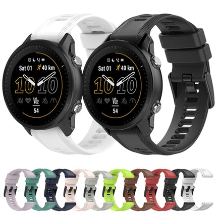 22mm Solid Color Silicone Watch Band, For Garmin Forerunner 955, For Garmin Descent G1