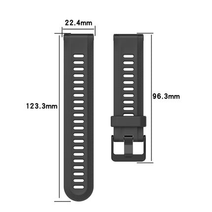 22mm Solid Color Silicone Watch Band, For Garmin Fenix 6 GPS, For Garmin Fenix 6 Pro GPS