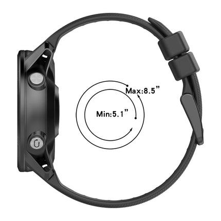 22mm Solid Color Silicone Watch Band, For Garmin Fenix 5 Plus, For Garmin Quatix 5