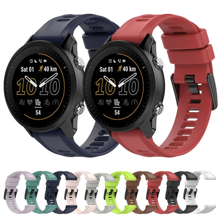 22mm Solid Color Silicone Watch Band, For Garmin Quatix 5 Sapphire, For Garmin Forerunner 945