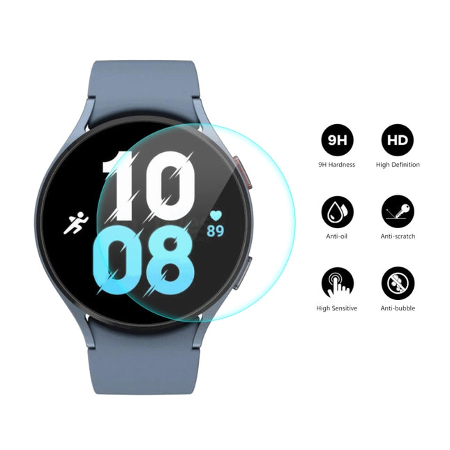 For Samsung Galaxy Watch5 44mm ENKAY 0.2mm 9H Tempered Glass Screen Protector Watch Film, 1 PCS, 2 PCS, 5 PCS, 10 PCS