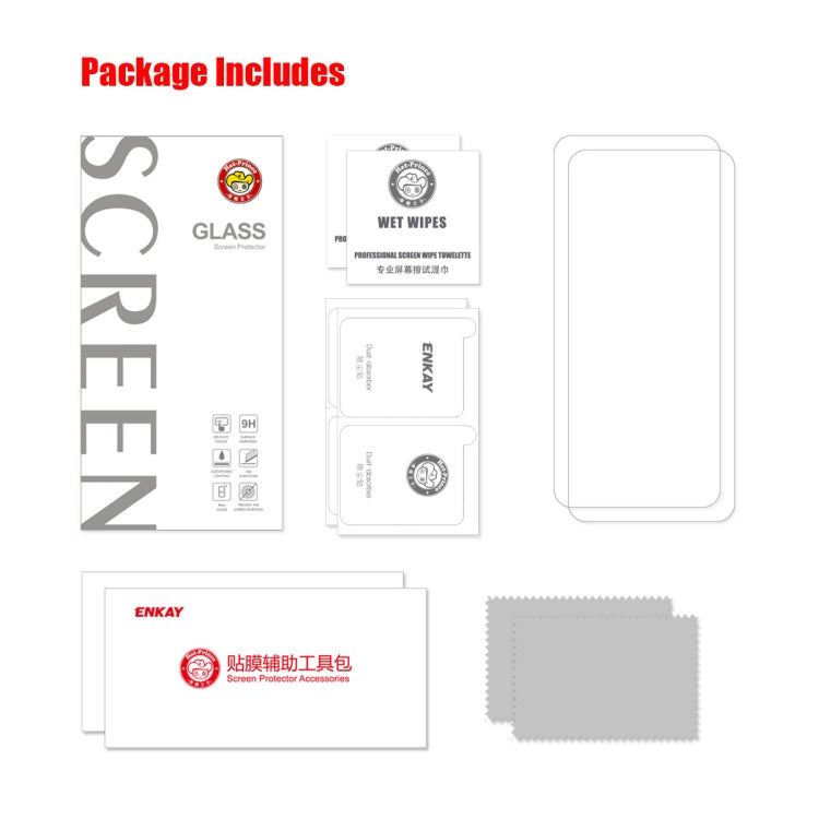 For Nothing Phone 1 ENKAY Hat-Prince 0.26mm 9H 2.5D Tempered Glass Film, 1 PCS, 2 PCS, 5 PCS, 10 PCS