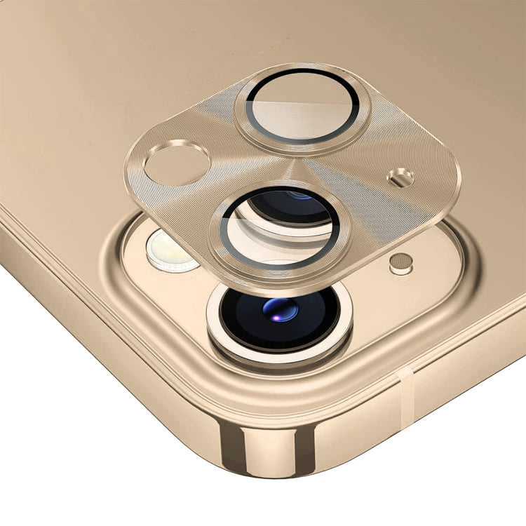 ENKAY Aluminium Alloy Tempered Glass Lens Cover Film For iPhone 14 / 14 Max, For iPhone 14 / 14 Plus