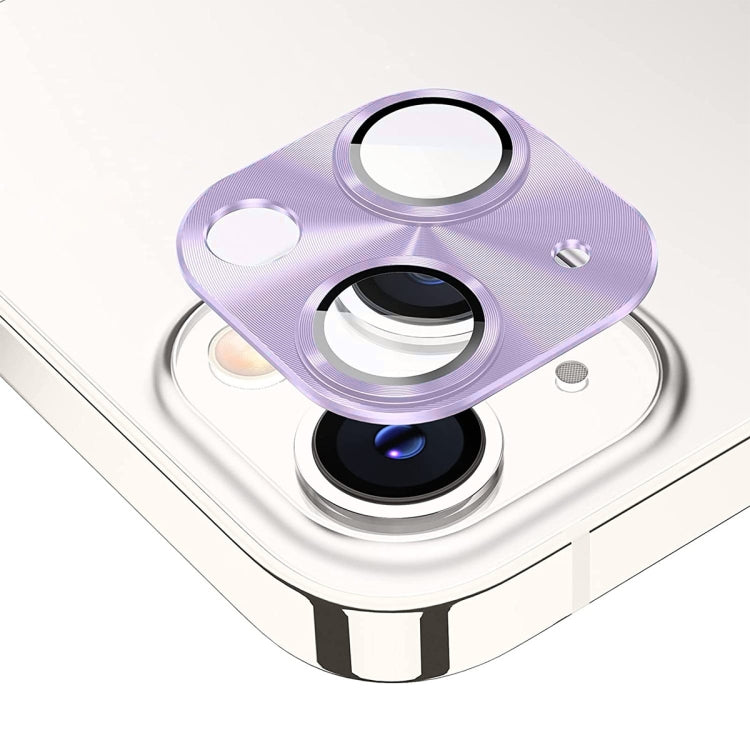 ENKAY Aluminium Alloy Tempered Glass Lens Cover Film For iPhone 14 / 14 Max, For iPhone 14 / 14 Plus