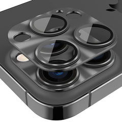 ENKAY Aluminium Alloy Tempered Glass Lens Cover Film For iPhone 14 Pro / 14 Pro Max, For iPhone 14 Pro / 14 Pro Max