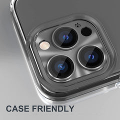ENKAY Aluminium Alloy Tempered Glass Lens Cover Film For iPhone 14 Pro / 14 Pro Max, For iPhone 14 Pro / 14 Pro Max