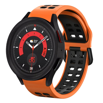 20mm Breathable Two-Color Silicone Watch Band, For Samsung Galaxy Watch 5  40mm