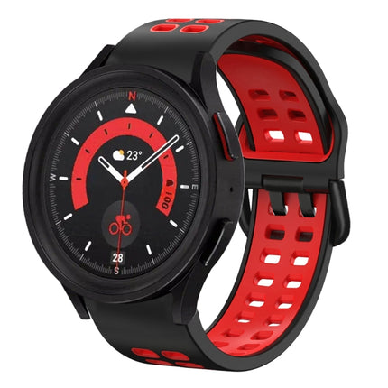 20mm Breathable Two-Color Silicone Watch Band, For Samsung Galaxy Watch 5  40mm