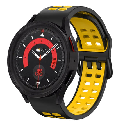 20mm Breathable Two-Color Silicone Watch Band, For Samsung Galaxy Watch 5  40mm