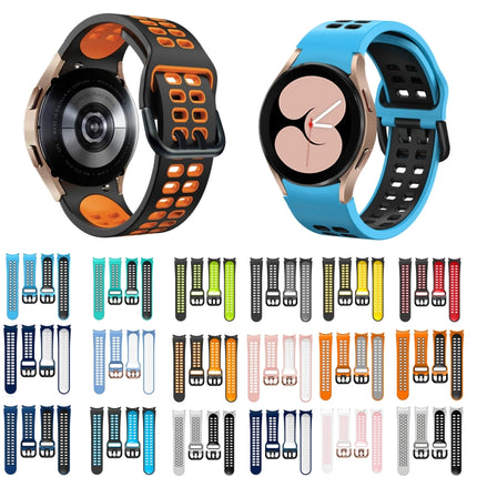 20mm Breathable Two-Color Silicone Watch Band, For Samsung Galaxy Watch 5  40mm