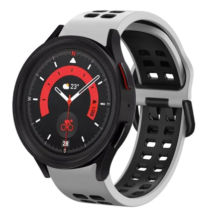 20mm Breathable Two-Color Silicone Watch Band, For Samsung Galaxy Watch 5  44mm