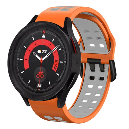 20mm Breathable Two-Color Silicone Watch Band, For Samsung Galaxy Watch 5  44mm