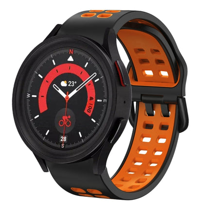 20mm Breathable Two-Color Silicone Watch Band, For Samsung Galaxy Watch 5  44mm