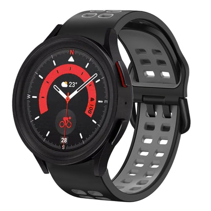 20mm Breathable Two-Color Silicone Watch Band, For Samsung Galaxy Watch 5  44mm