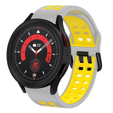 20mm Breathable Two-Color Silicone Watch Band, For Samsung Galaxy Watch 5  44mm