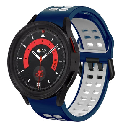 20mm Breathable Two-Color Silicone Watch Band, For Samsung Galaxy Watch 5  44mm