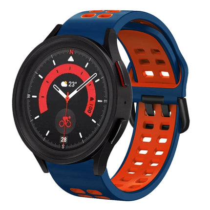 20mm Breathable Two-Color Silicone Watch Band, For Samsung Galaxy Watch 5  44mm