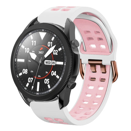 20mm Breathable Two-Color Silicone Watch Band, For Samsung Galaxy Watch 5 Pro  45mm