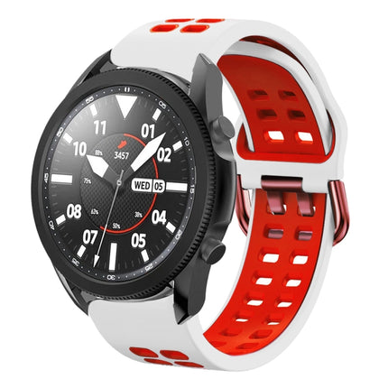 20mm Breathable Two-Color Silicone Watch Band, For Samsung Galaxy Watch 5 Pro  45mm