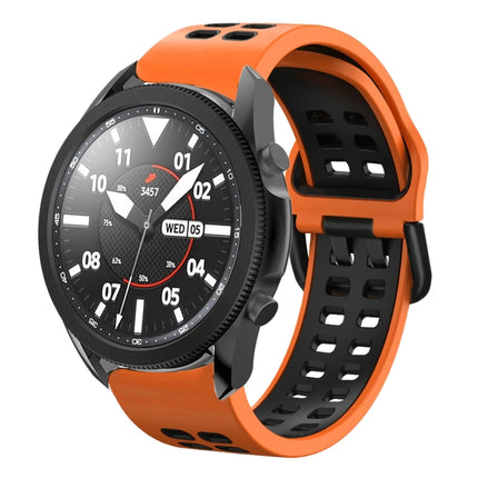 20mm Breathable Two-Color Silicone Watch Band, For Samsung Galaxy Watch 5 Pro  45mm