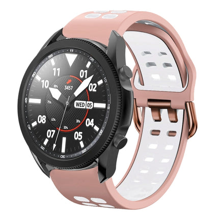 20mm Breathable Two-Color Silicone Watch Band, For Samsung Galaxy Watch 5 Pro  45mm
