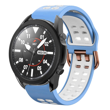 20mm Breathable Two-Color Silicone Watch Band, For Samsung Galaxy Watch 5 Pro  45mm