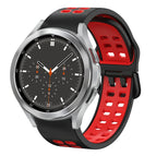 For Samsung Galaxy Watch 4 Classic 46mm / Black+Red