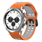 For Samsung Galaxy Watch 4 Classic 42mm / Orange+Grey