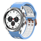 For Samsung Galaxy Watch 4 Classic 42mm / Light Blue+White