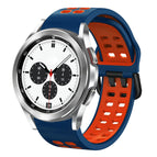 For Samsung Galaxy Watch 4 Classic 42mm / Midnight Blue+Red