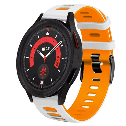20mm Two-Color Silicone Watch Band, For Samsung Galaxy Watch 5  40mm
