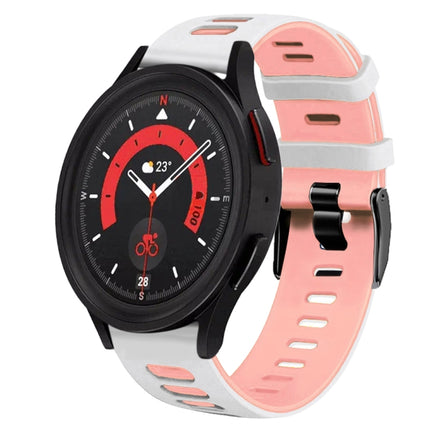 20mm Two-Color Silicone Watch Band, For Samsung Galaxy Watch 5  40mm