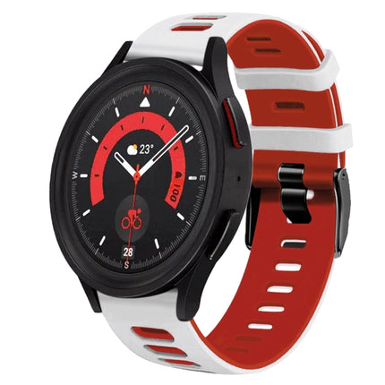 20mm Two-Color Silicone Watch Band, For Samsung Galaxy Watch 5  40mm