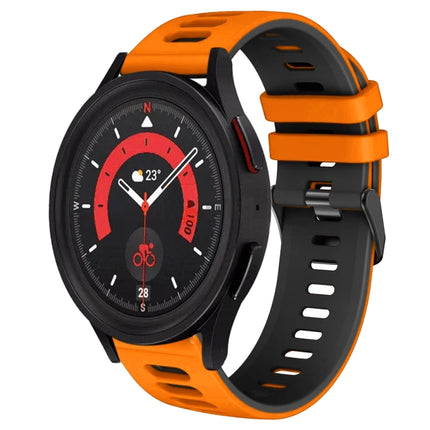 20mm Two-Color Silicone Watch Band, For Samsung Galaxy Watch 5  40mm