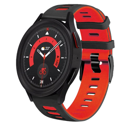 20mm Two-Color Silicone Watch Band, For Samsung Galaxy Watch 5  40mm