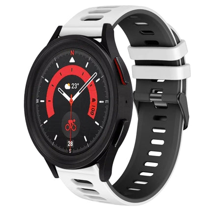 20mm Two-Color Silicone Watch Band, For Samsung Galaxy Watch 5  40mm