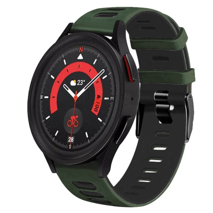 20mm Two-Color Silicone Watch Band, For Samsung Galaxy Watch 5  40mm