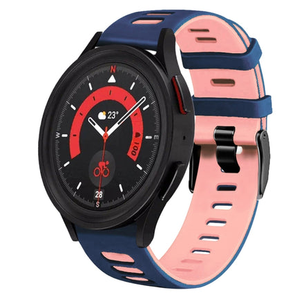 20mm Two-Color Silicone Watch Band, For Samsung Galaxy Watch 5  40mm