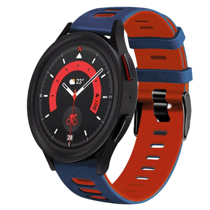 20mm Two-Color Silicone Watch Band, For Samsung Galaxy Watch 5  40mm
