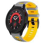 For Samsung Galaxy Watch 5  44mm / Grey+Yellow