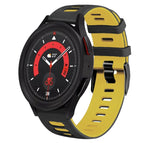 For Samsung Galaxy Watch 5  44mm / Black+Yellow