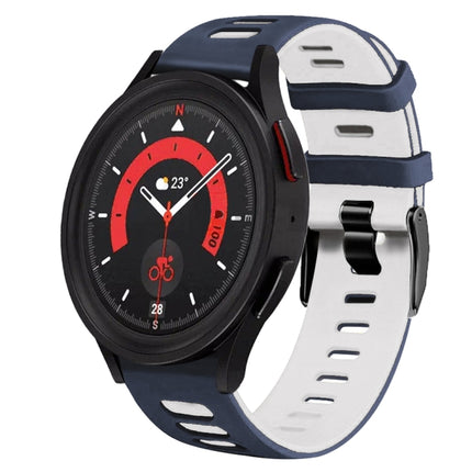 20mm Two-Color Silicone Watch Band, For Samsung Galaxy Watch 5  44mm