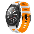 For Samsung Galaxy Watch 5 Pro  45mm / White+Orange