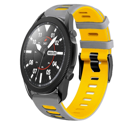 20mm Two-Color Silicone Watch Band, For Samsung Galaxy Watch 5 Pro  45mm