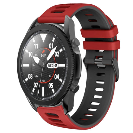 20mm Two-Color Silicone Watch Band, For Samsung Galaxy Watch 5 Pro  45mm