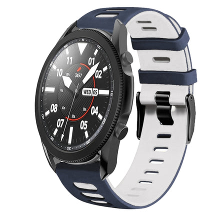 20mm Two-Color Silicone Watch Band, For Samsung Galaxy Watch 5 Pro  45mm