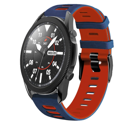 20mm Two-Color Silicone Watch Band, For Samsung Galaxy Watch 5 Pro  45mm