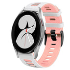 For Samsung Galaxy Watch 4 40mm / White+Pink