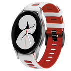 For Samsung Galaxy Watch 4 40mm / White+Red