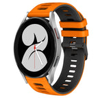 For Samsung Galaxy Watch 4 40mm / Orange+Black